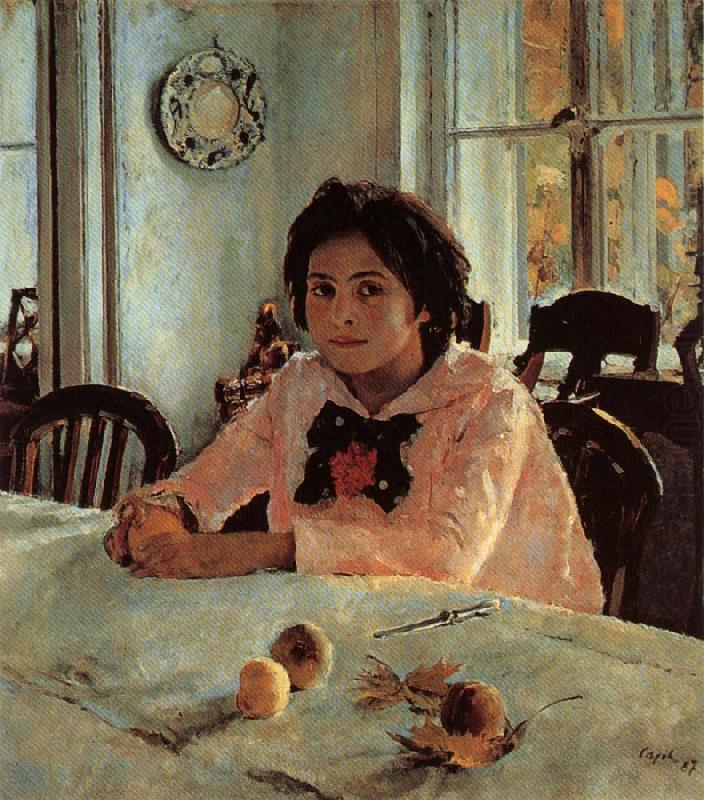 Valentin Aleksandrovich Serov Girl With Peaches china oil painting image